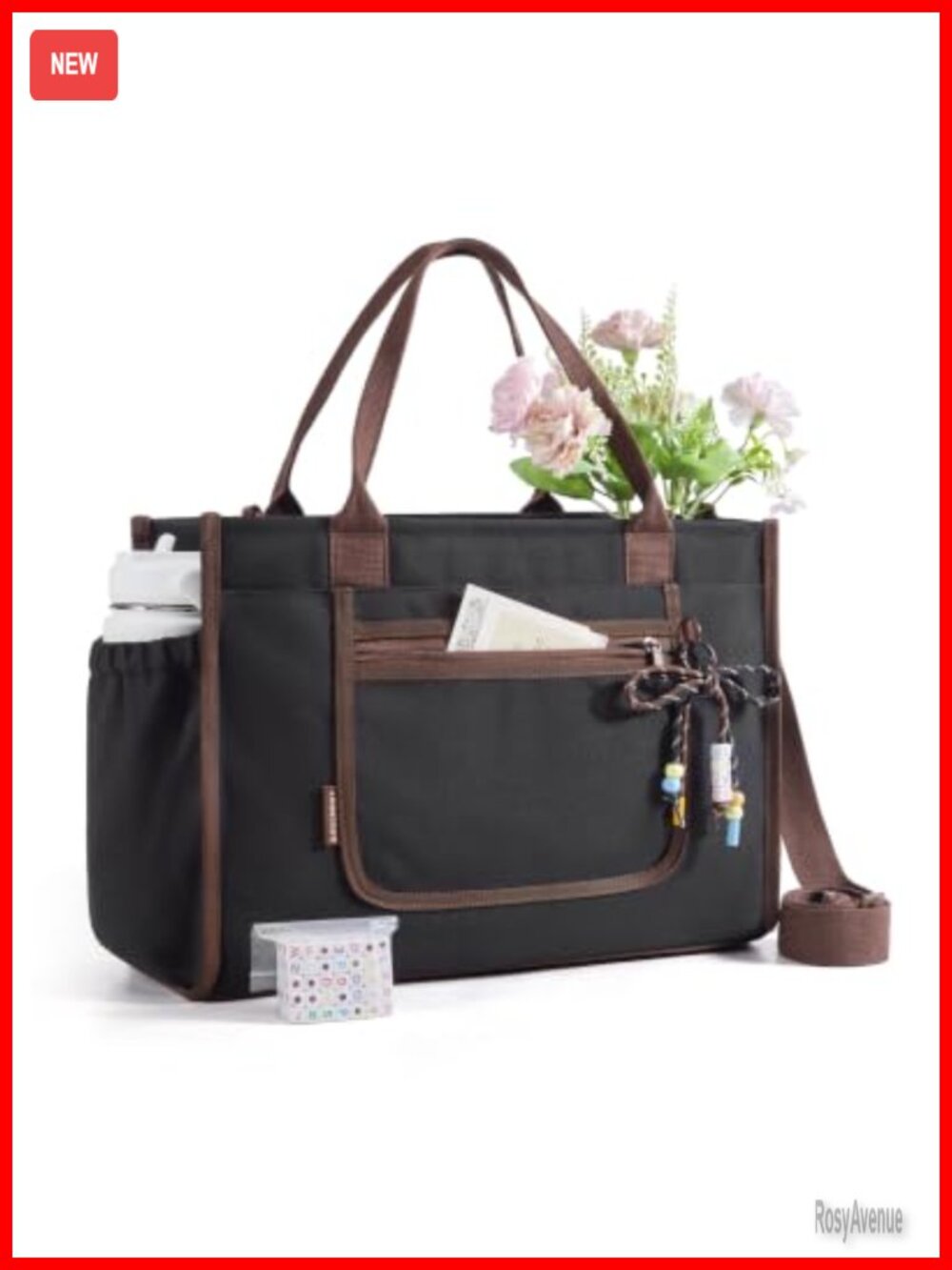Personalized DIY Tote Bag for Women Water Resistant Polyester Canvas Crossbody